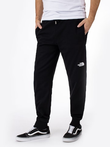 Tapered Pantaloni de la THE NORTH FACE pe negru: față