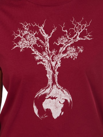 Life-Tree Shirt 'Organic Fairwear Weltenbaum'‌ in Rot