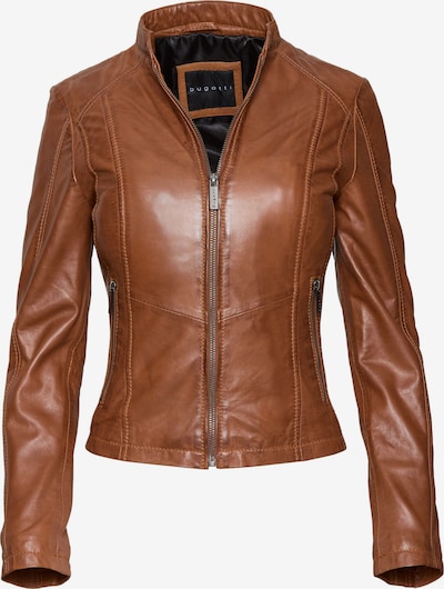 bugatti Moderne Lederjacke aus reinem Leder mit Stehkragen in cognac, Produktansicht