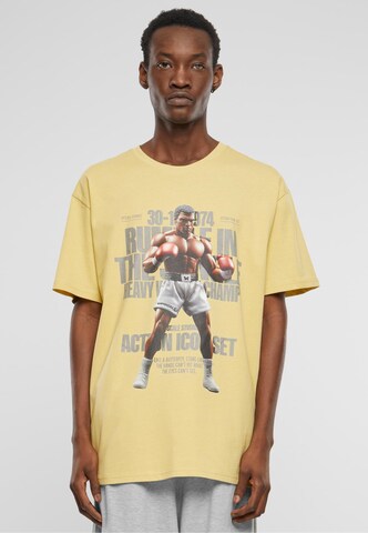 MT Upscale T-Shirt 'Rumble' in Gelb: Vorderseite