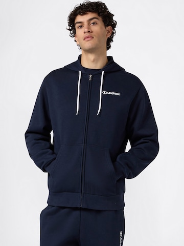 Champion Authentic Athletic Apparel Ζακέτα φούτερ σε μπλε: μπροστά