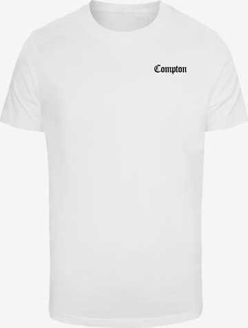 Mister Tee Shirt 'Compton' in Wit: voorkant