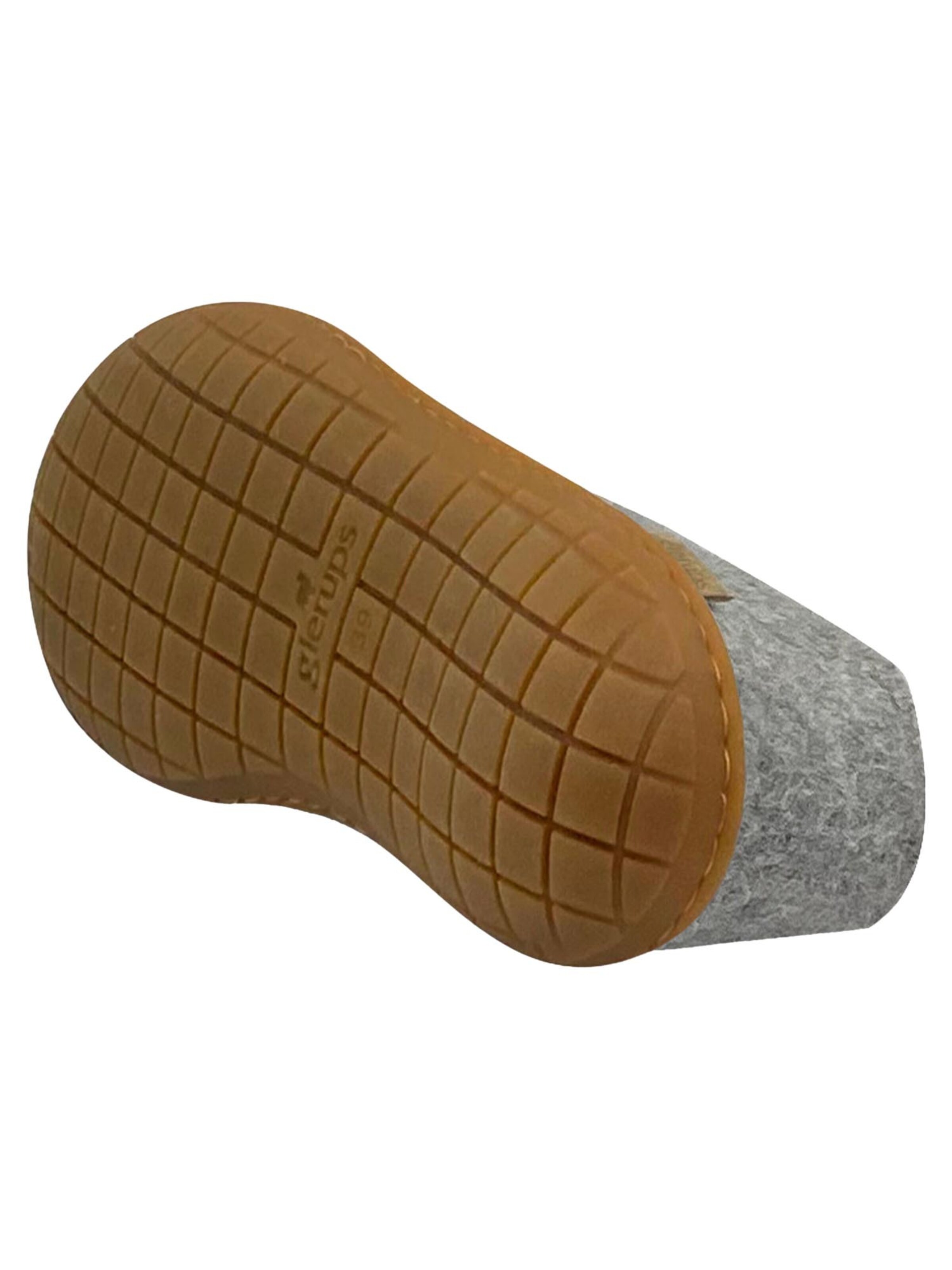 Glerups Slippers 'Honey' in Grey