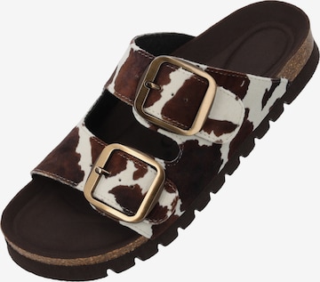 Palado Pantolette 'Palado Korfu PL Western' in Braun: Vorderseite