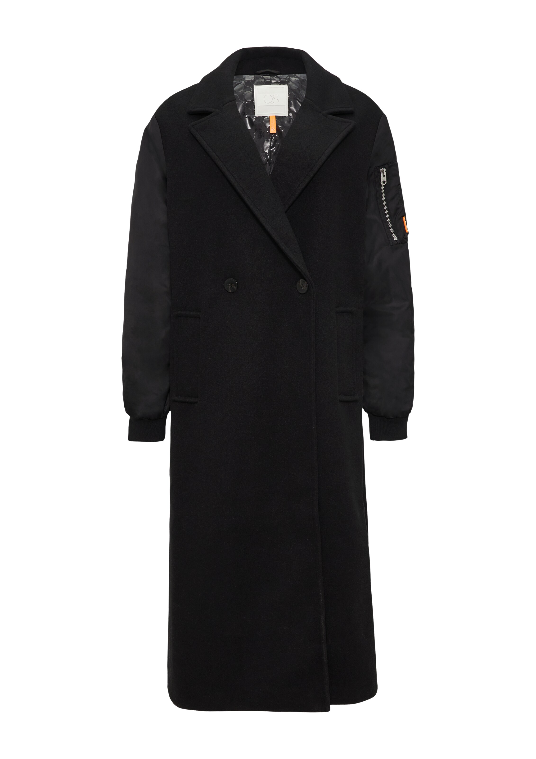 QS Übergangsmantel in schwarz, Produktansicht
