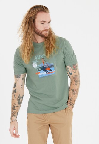 Cruz Shirt in Groen: voorkant