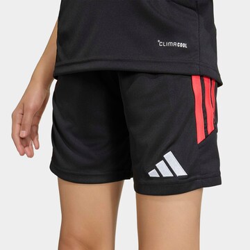 ADIDAS PERFORMANCE Regular Workout Pants in Black: front
