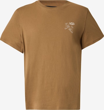 Tricou 'Classic Boot' de la UGG pe maro: față