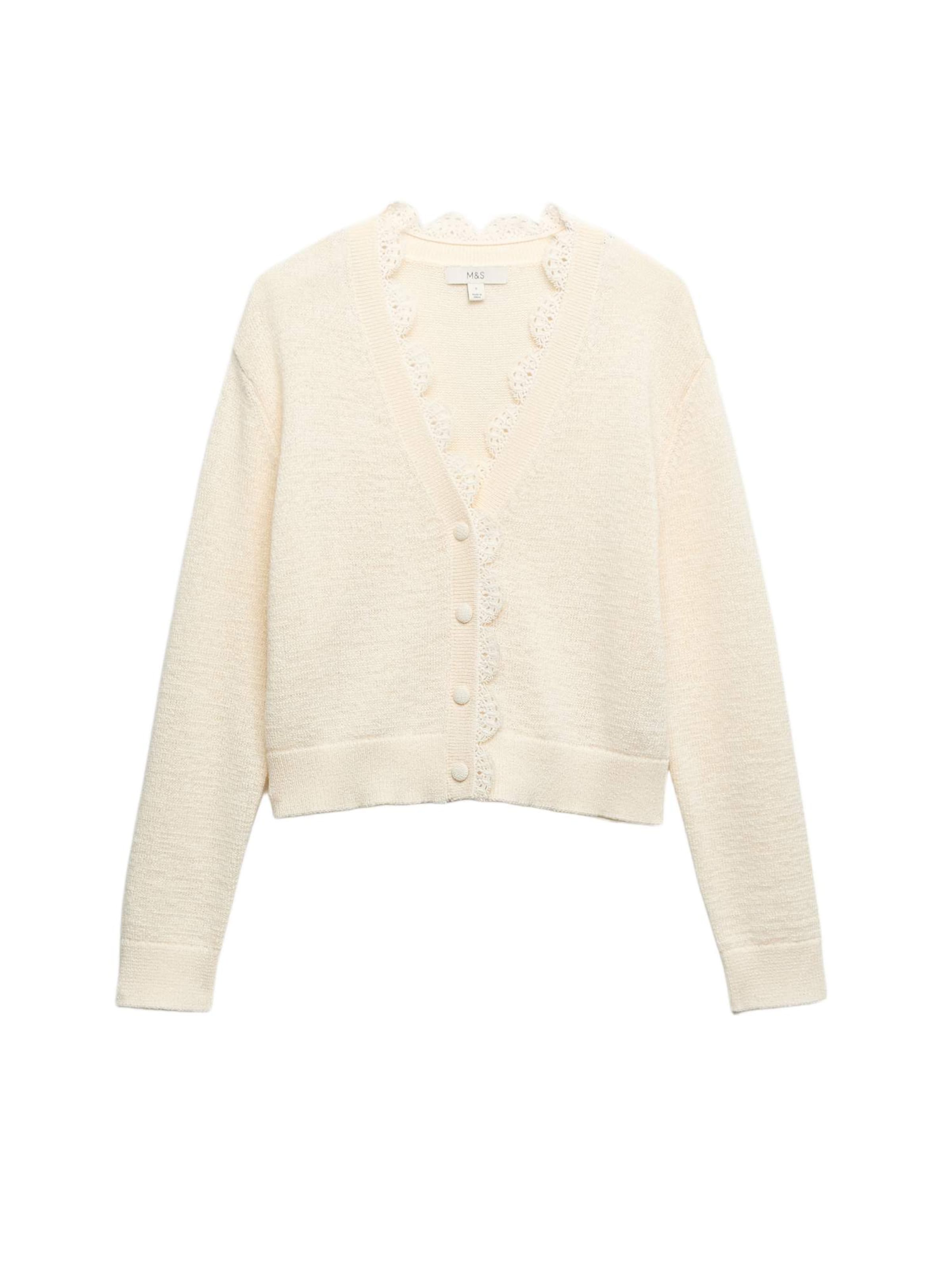 Marks & Spencer Cardigan en XS en beige, Vue avec produit
