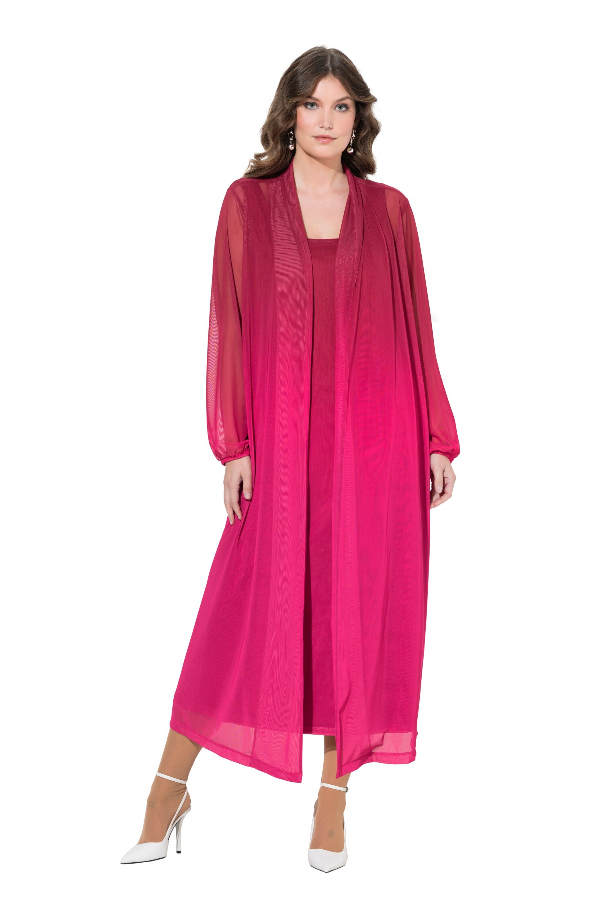 MIAMODA Between-Season Jacket in Red: front