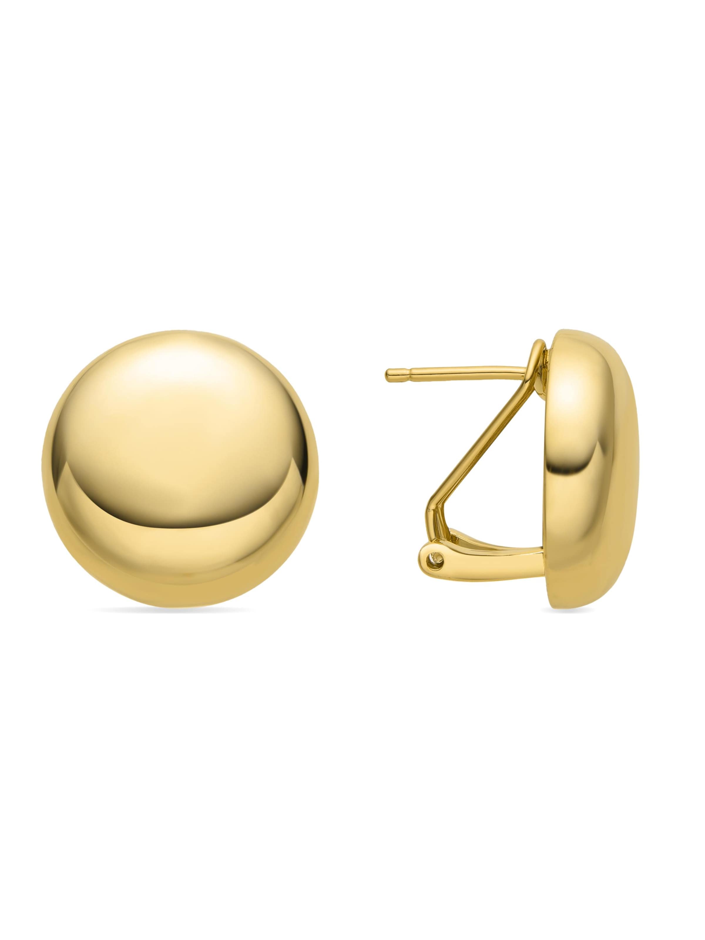 Boucles d'oreilles 'KELNAB' Luxenter en jaune : devant