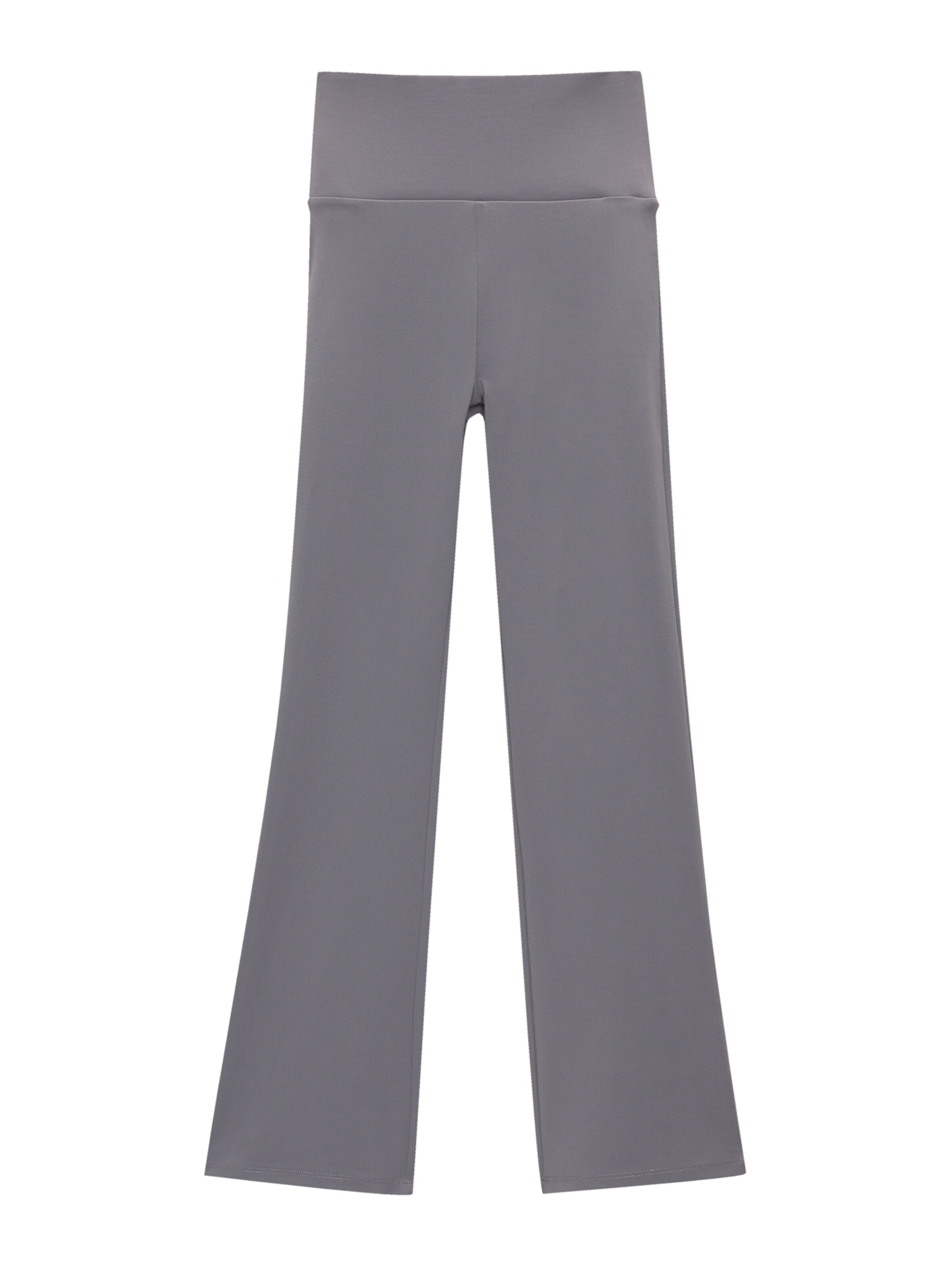 Pull&Bear Flared Leggings in Grey: front