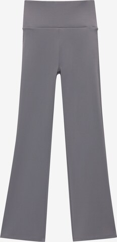 Pull&Bear Flared Leggings in Grey: front