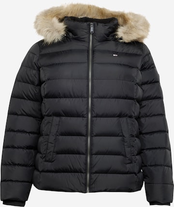 Tommy Jeans Curve Between-season jacket 'Essential' in Black: front