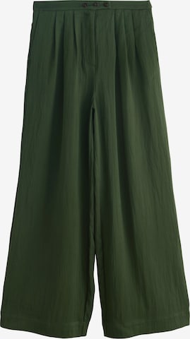 NextWide Leg/ Široke nogavice Hlače s naborima - zelena boja: prednji dio
