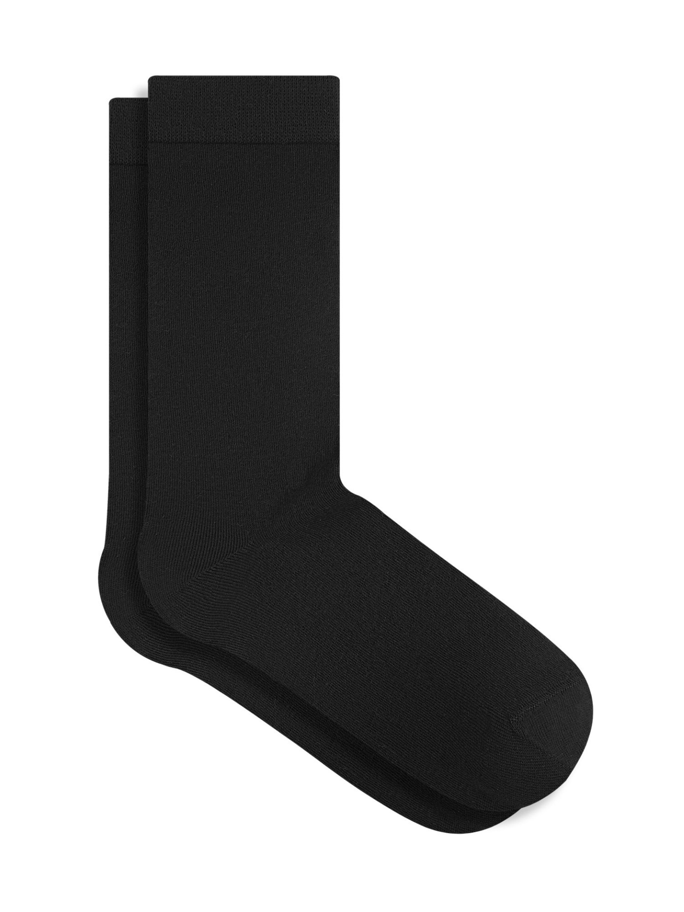 Albero Natur Socks 'Bio Baumwoll Unisex Socken Classic' in Black: front