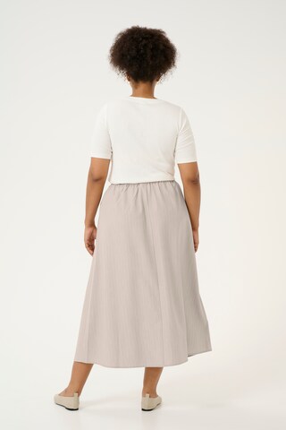 KAFFE CURVE Skirt in Beige