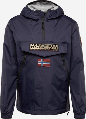 NAPAPIJRI Between-season jacket 'RAINFOREST' in Blue: front