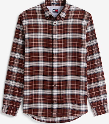 Tommy Jeans Košile – hnědá: přední strana