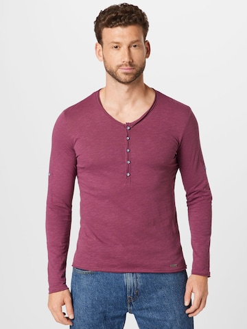 Key Largo Regular fit Shirt in Rood: voorkant