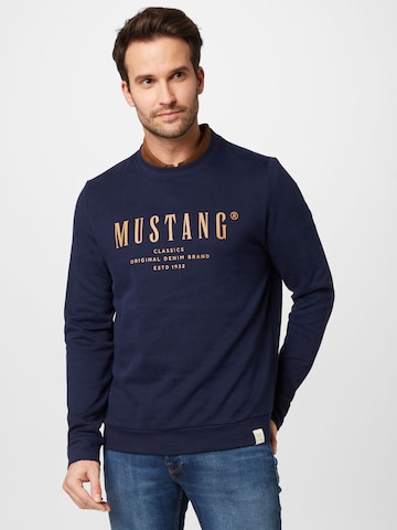 MUSTANG Sweatshirt in Blue: front