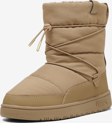 PUMA Snow Boots in Beige: front
