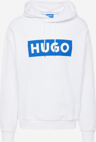 HUGO Sweatshirt 'Nalves' in Wit: voorkant