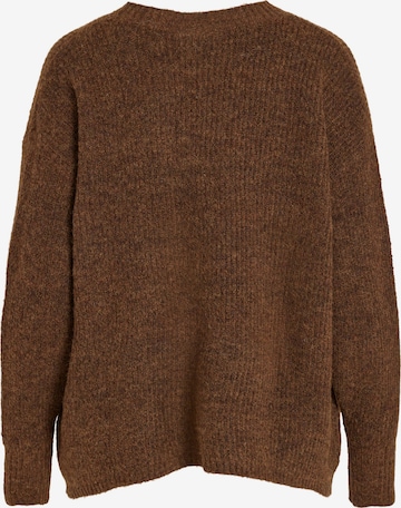 VILA Knit Cardigan 'Epaline' in Brown