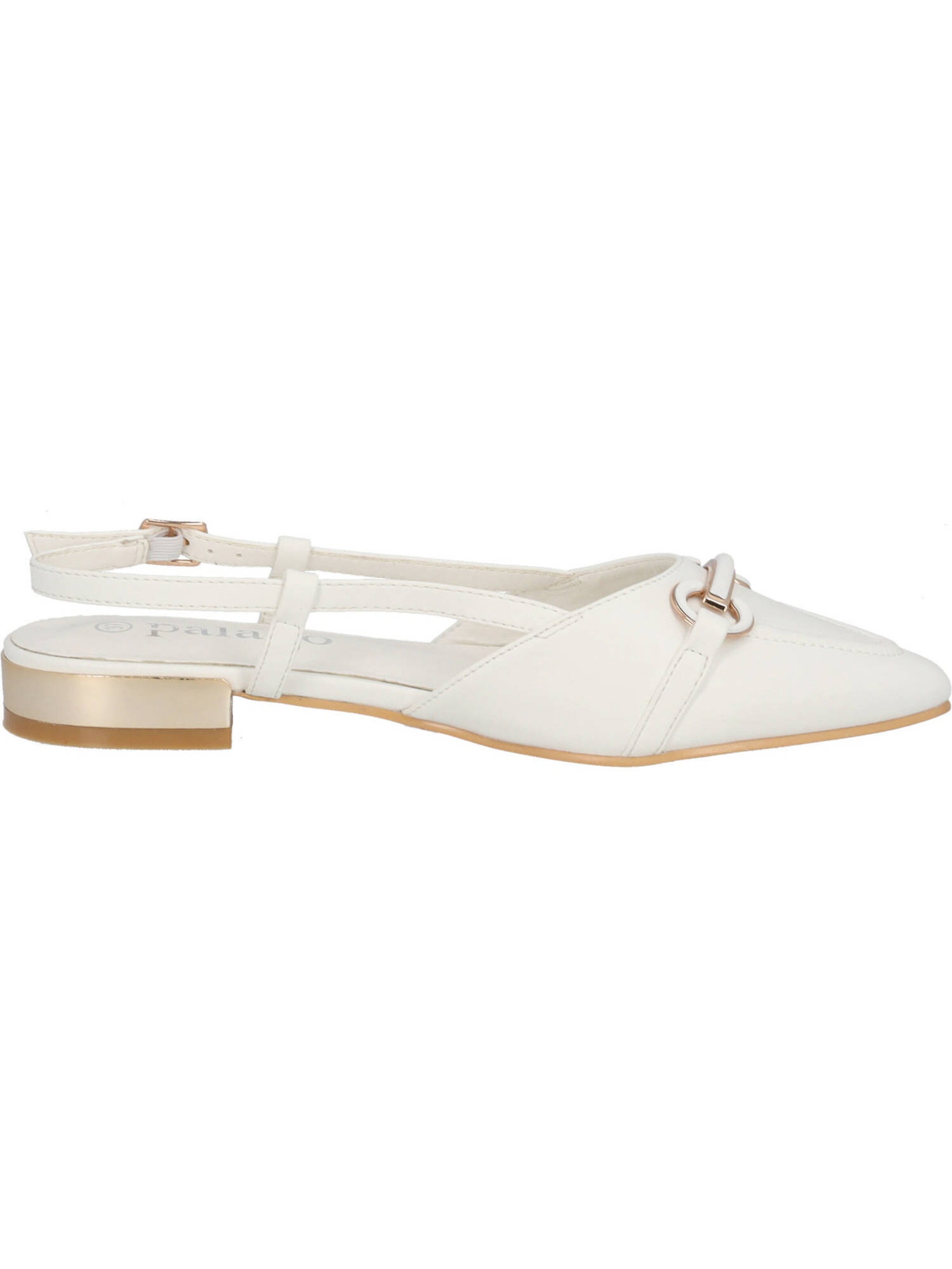 Palado Lahtise kannaosaga kontsakingad 'Edef', värv valge