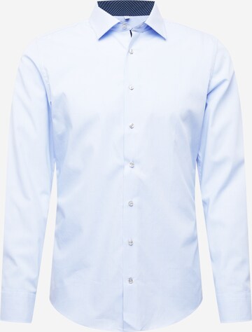 Coupe slim Chemise business SEIDENSTICKER en bleu : devant