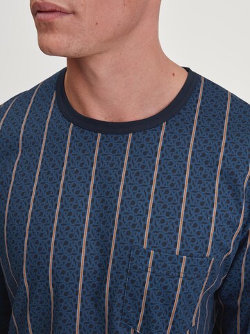 CALIDA Pyjama lang 'Relax Imprint' in Blauw