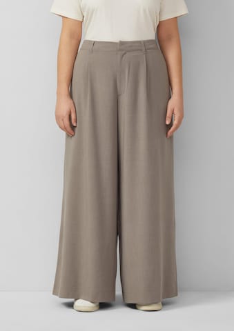Wide Leg Pantalon QS en marron