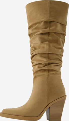 Bottes Bershka en beige