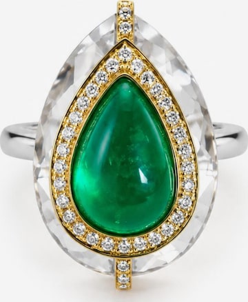 Bague LanLivia en vert : devant