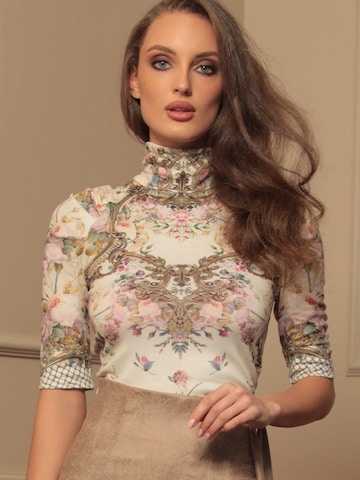 JIORO Blouse 'BAROQUE FLOWERS' in Gemengde kleuren