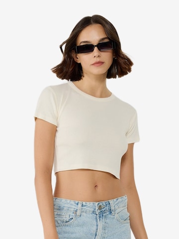 T-shirt No Matter What en beige : devant