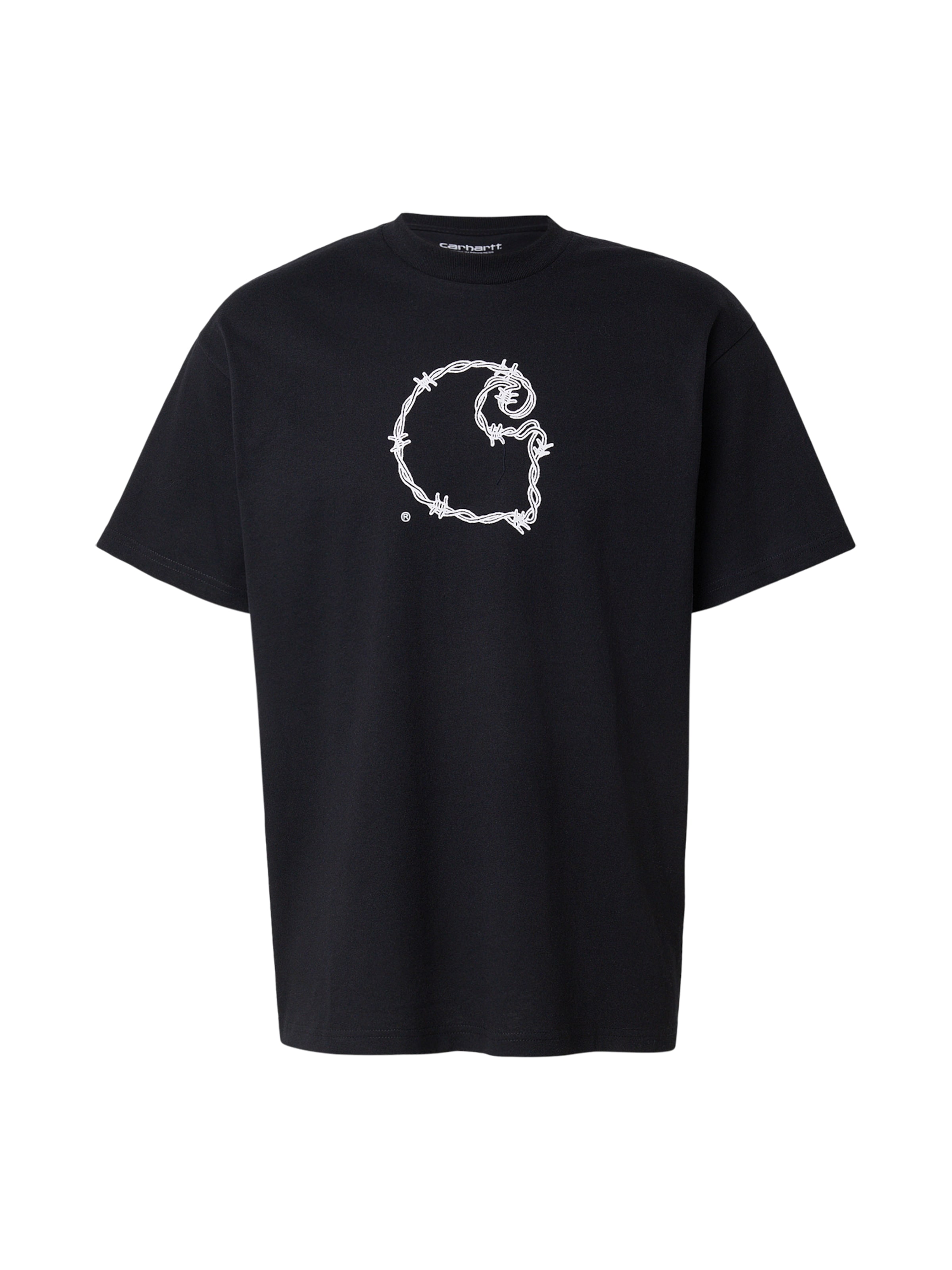Carhartt WIP Tričko 'Barbwire' – černá: přední strana