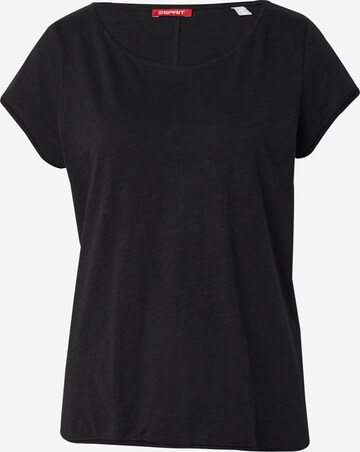 T-shirt ESPRIT en noir : devant