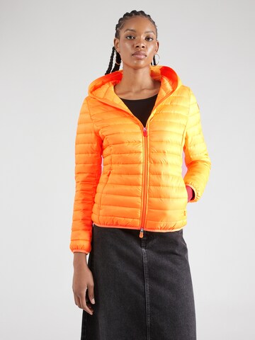 SAVE THE DUCK Between-Season Jacket 'KYLA' in Orange: front