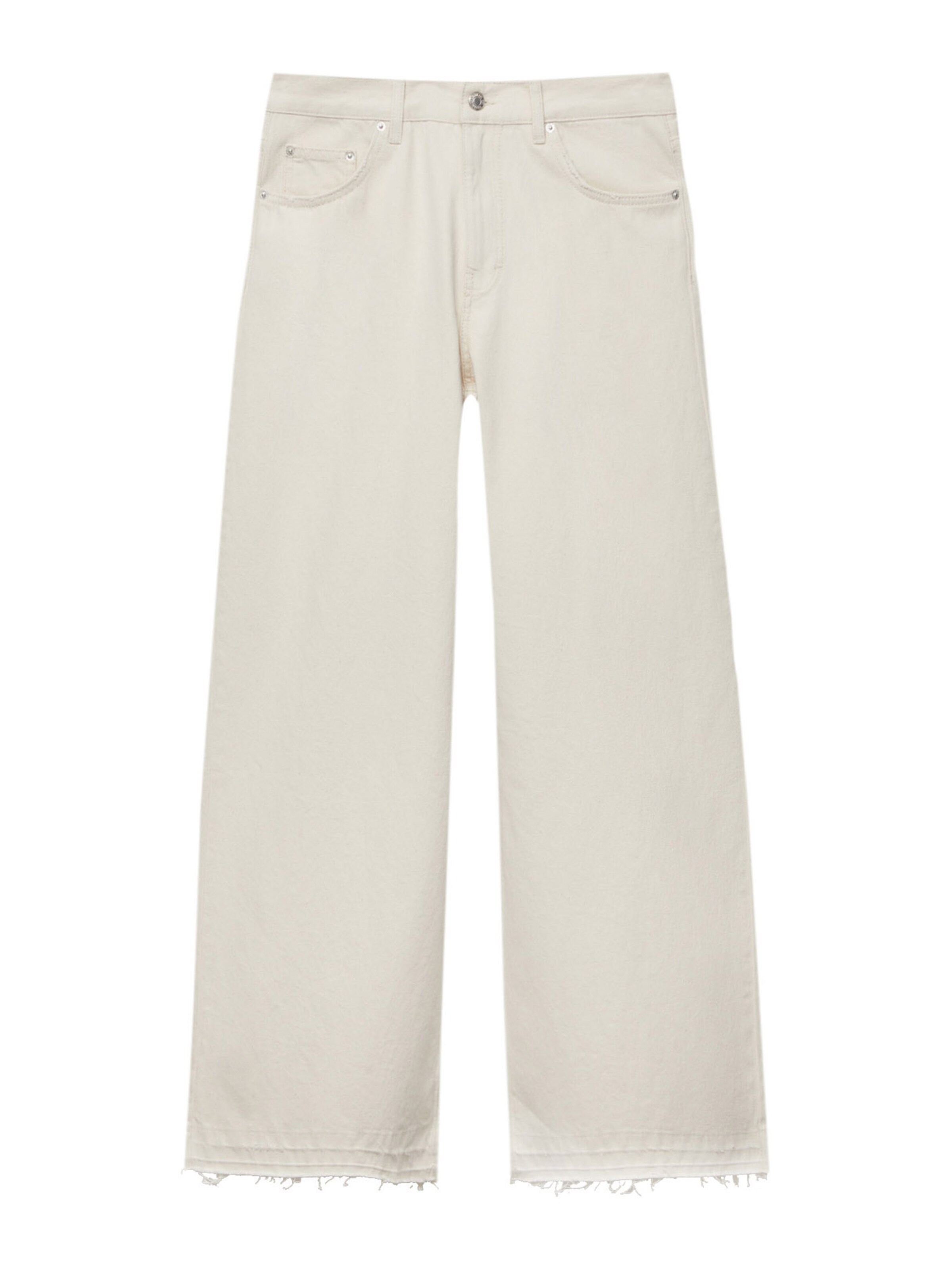 Pull&Bear Bő szár Farmer - bézs: elől