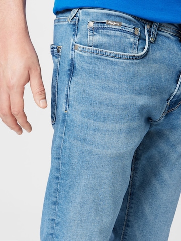 Coupe slim Jean 'STANLEY' Pepe Jeans en bleu