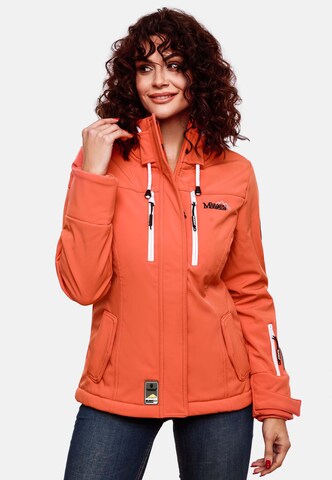 MARIKOO Weatherproof jacket 'Kleine Zicke' in Orange: front