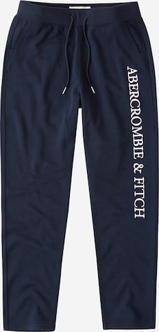 Abercrombie & Fitch Lużny krój Spodnie w kolorze niebieski: przód