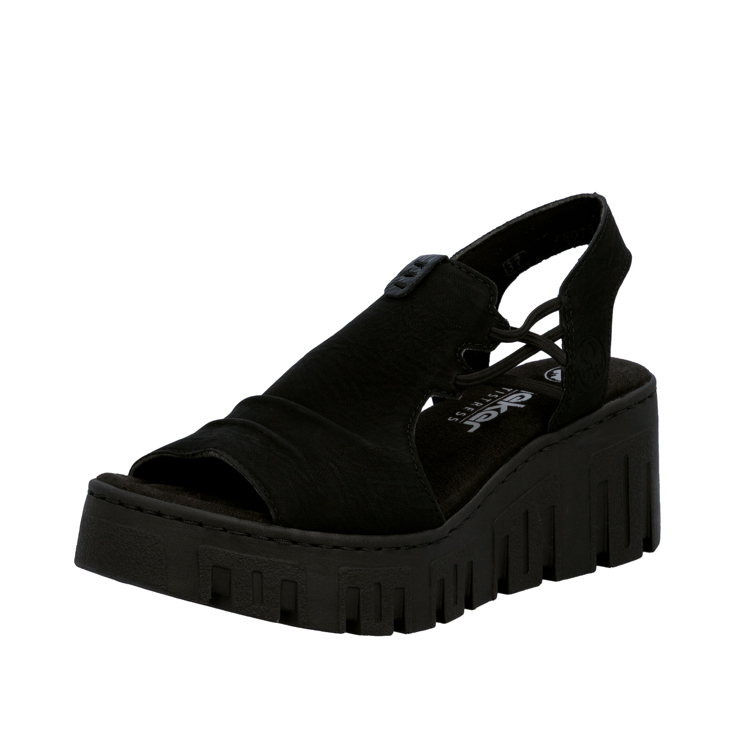 Rieker Sandale in Schwarz: Vorderseite