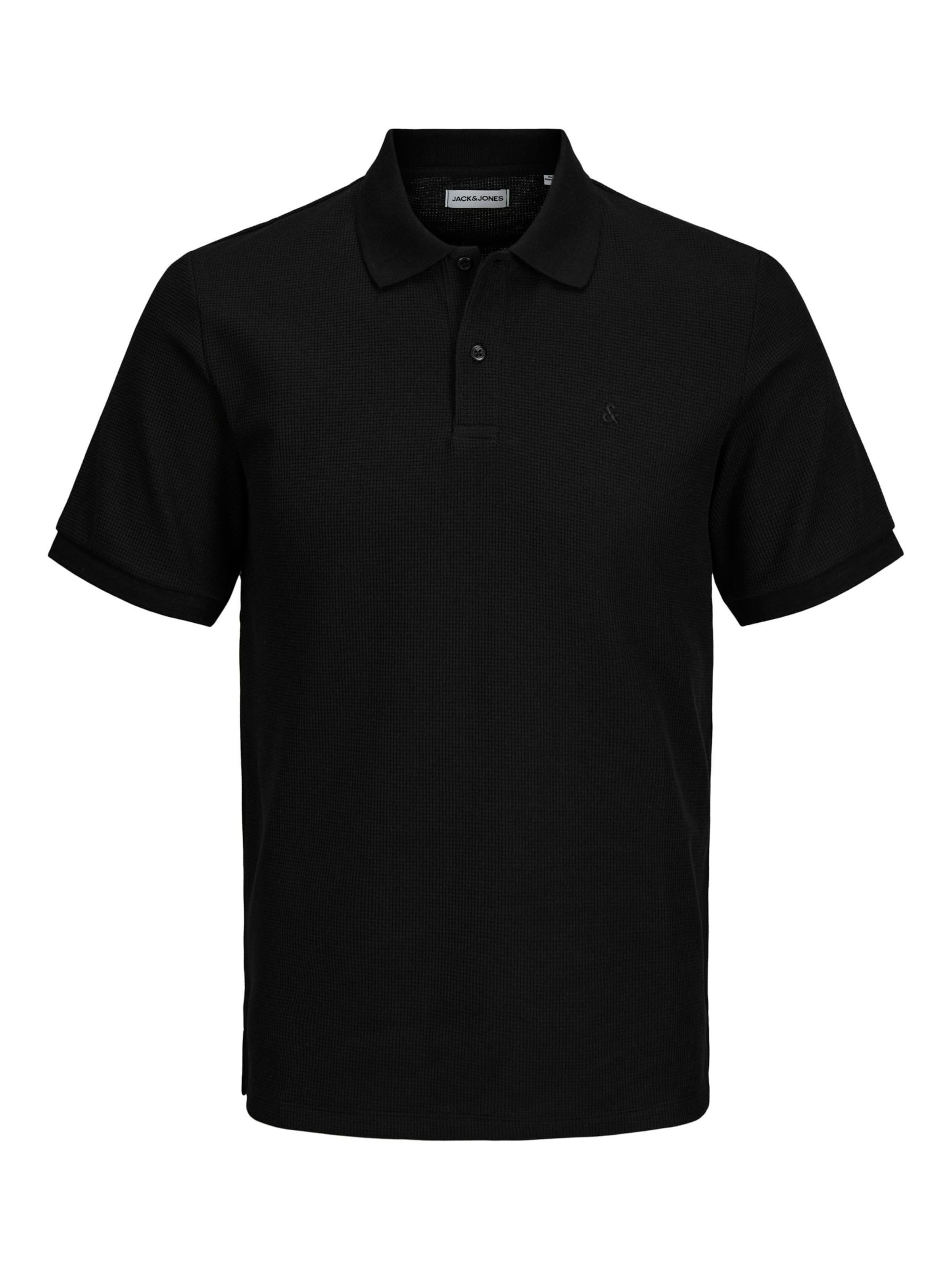 Jack & Jones Plus Majica 'JJEAustin' | črna barva: sprednja stran