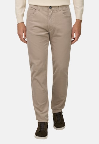 Boggi Milano Slimfit Broek in Beige: voorkant