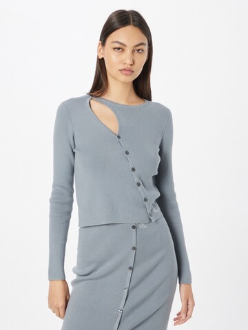 Calvin Klein Jeans Knit cardigan in Grey: front