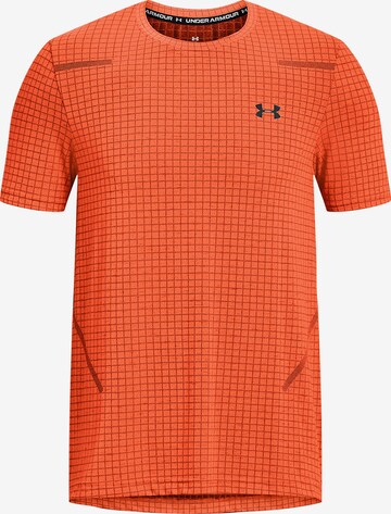 UNDER ARMOUR - Camiseta funcional 'Grid' en naranja: frente