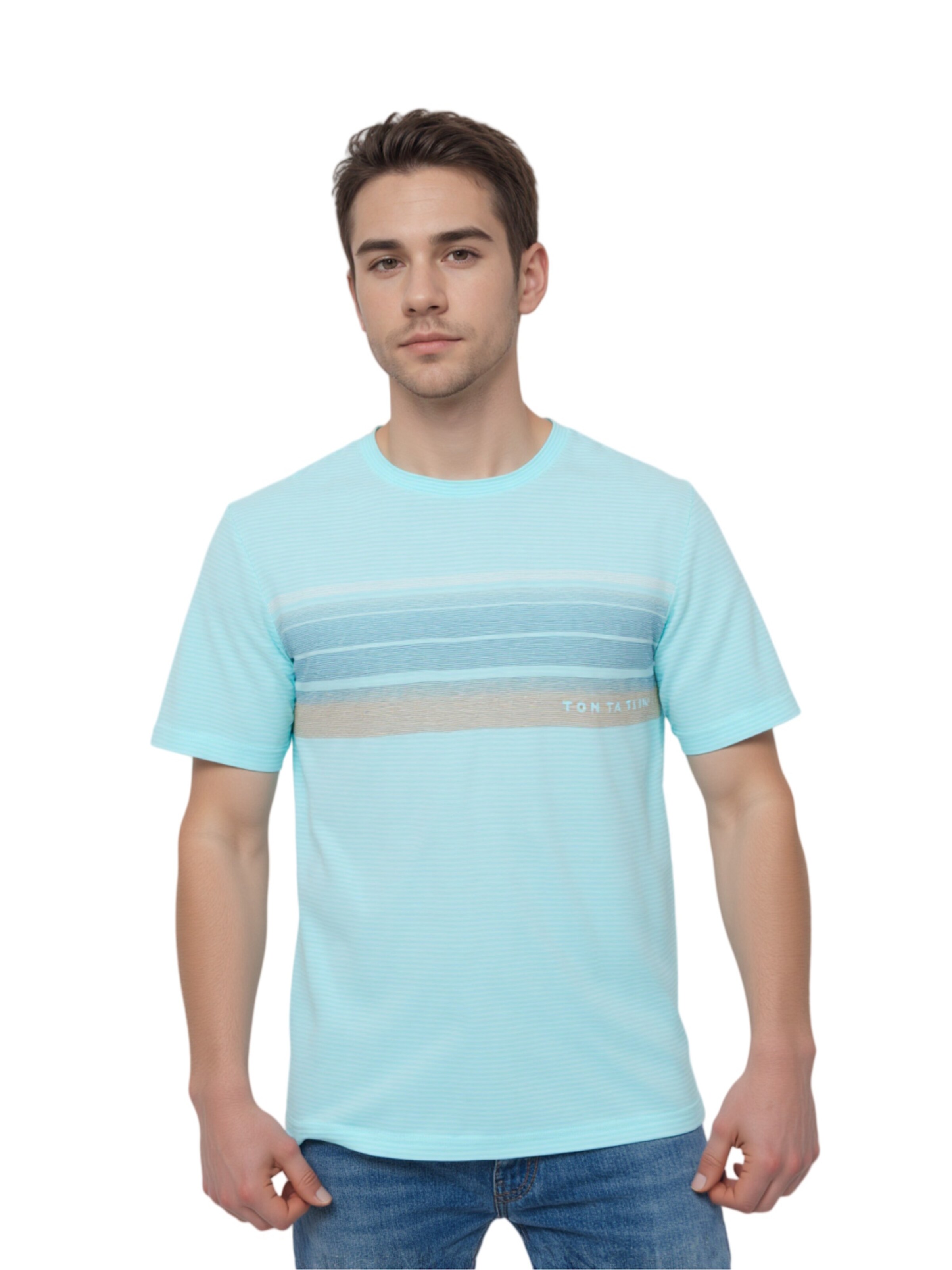 TOM TAILOR Shirt in Blauw: voorkant