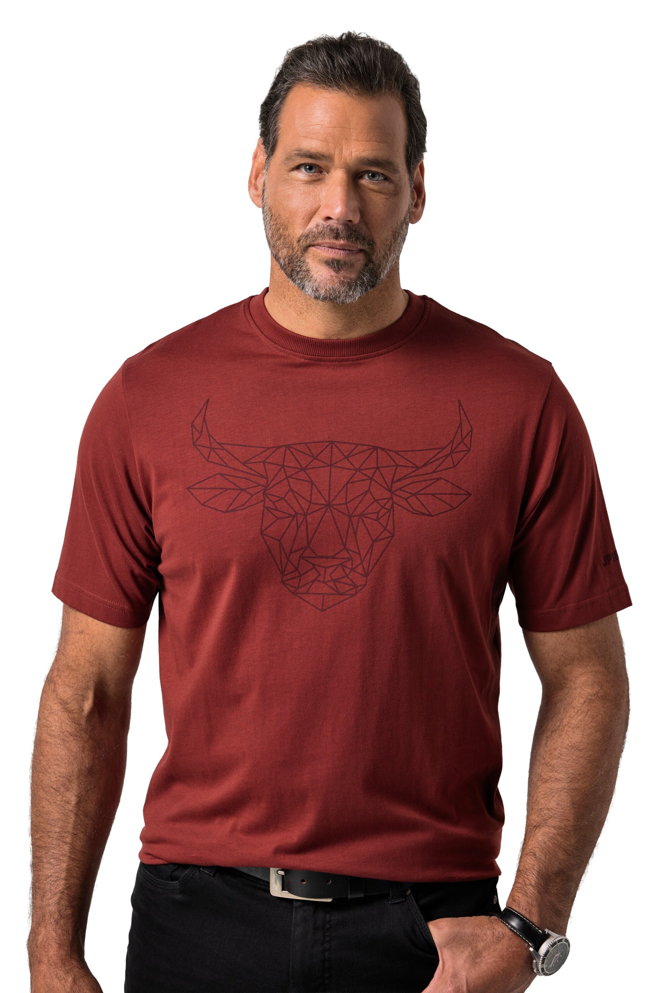 JP1880 Shirt in Braun: Vorderseite